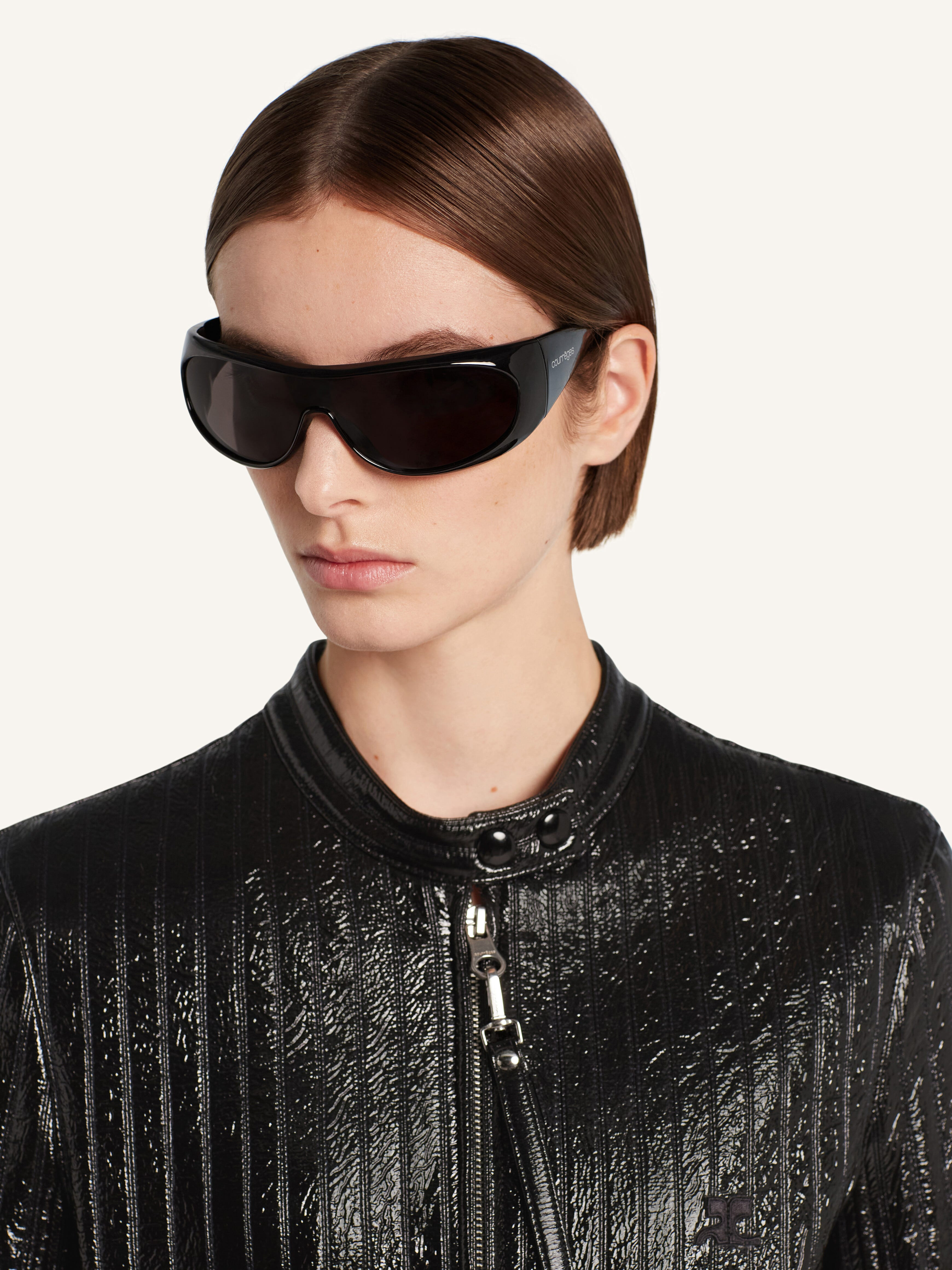 CITY STRIPED VINYL BIKER - 5