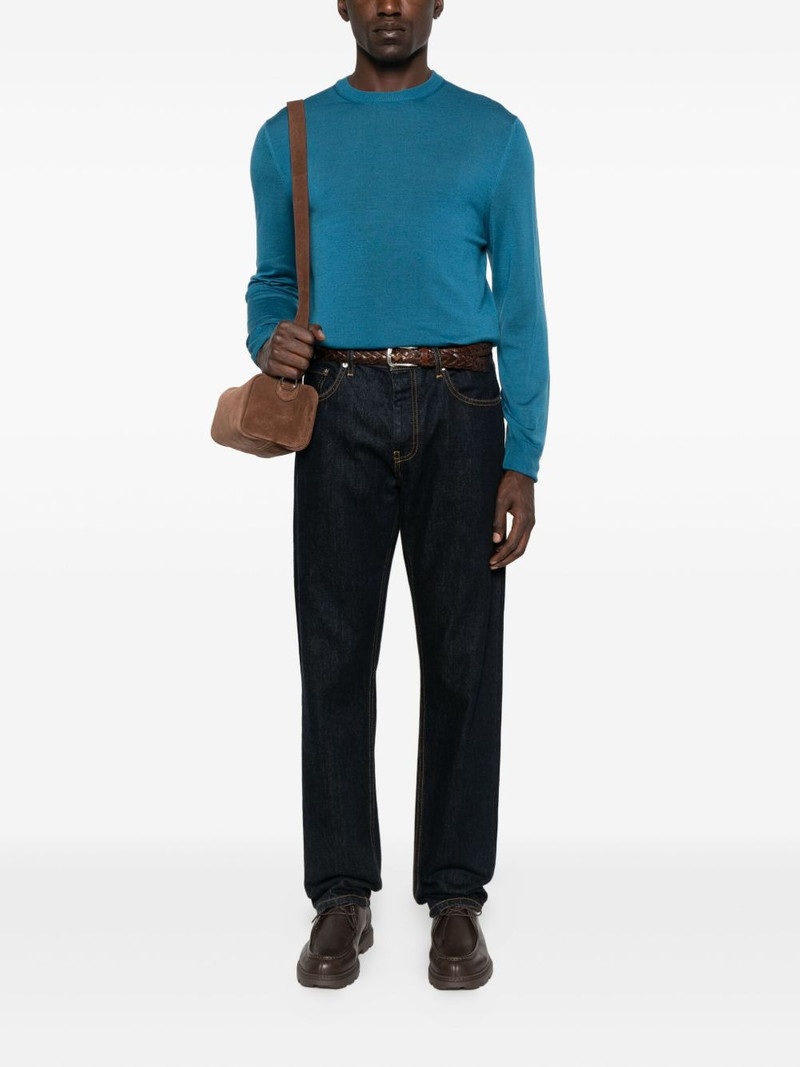 Canali crew-neck wool sweater outlook
