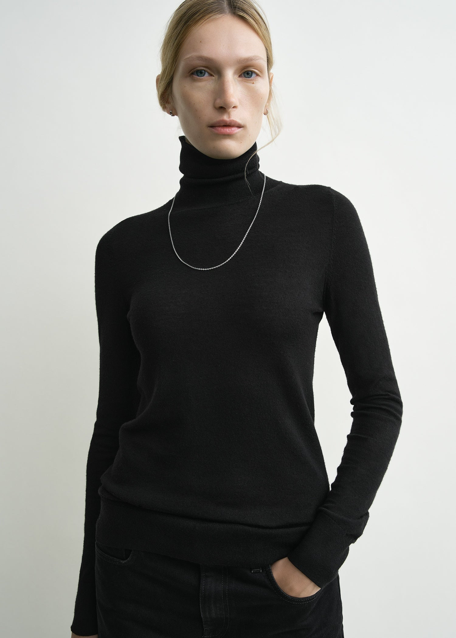 Fine turtleneck black - 5