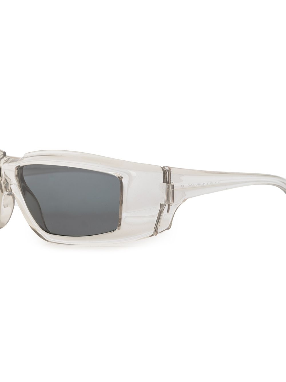 transparent square frame sunglasses - 3