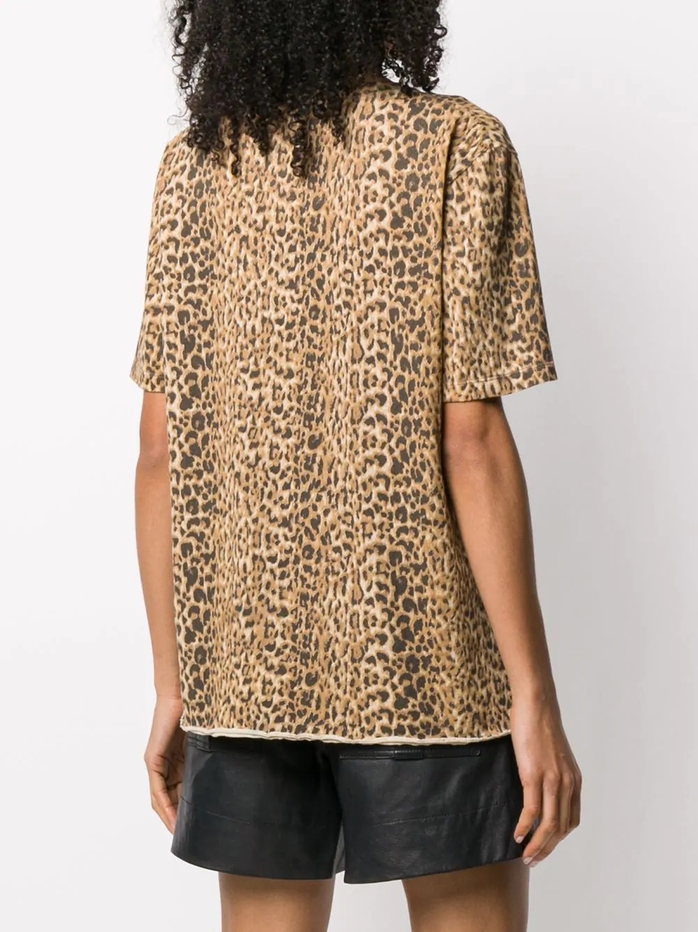 leopard print T-shirt - 4