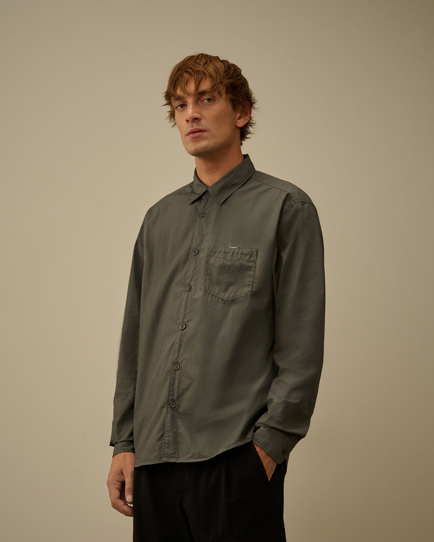 Popeline Longsleeve Button Shirt - 3
