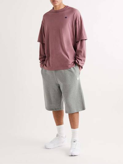 Acne Studios Logo-Appliquéd Cotton-Jersey Shorts outlook