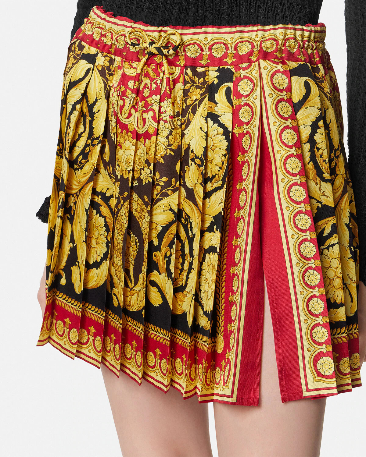 Barocco Pleated Mini Skirt - 3