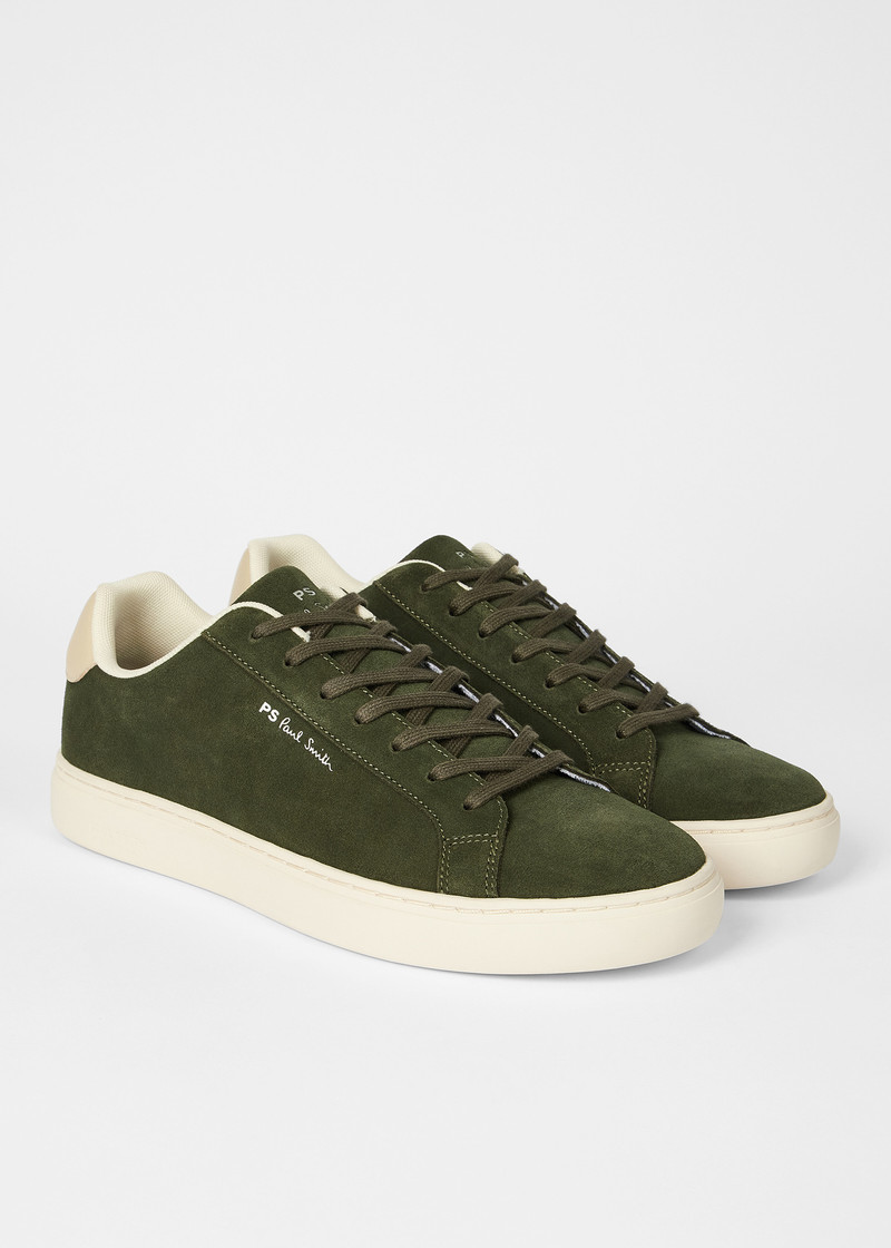 Olive Green Suede 'Rex' Trainers 4
