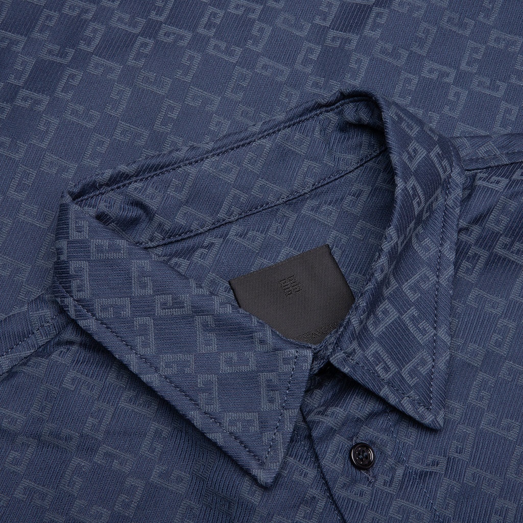 SHINY MONOGRAM 72 DENIM SHIRT - GREY/BLUE - 3