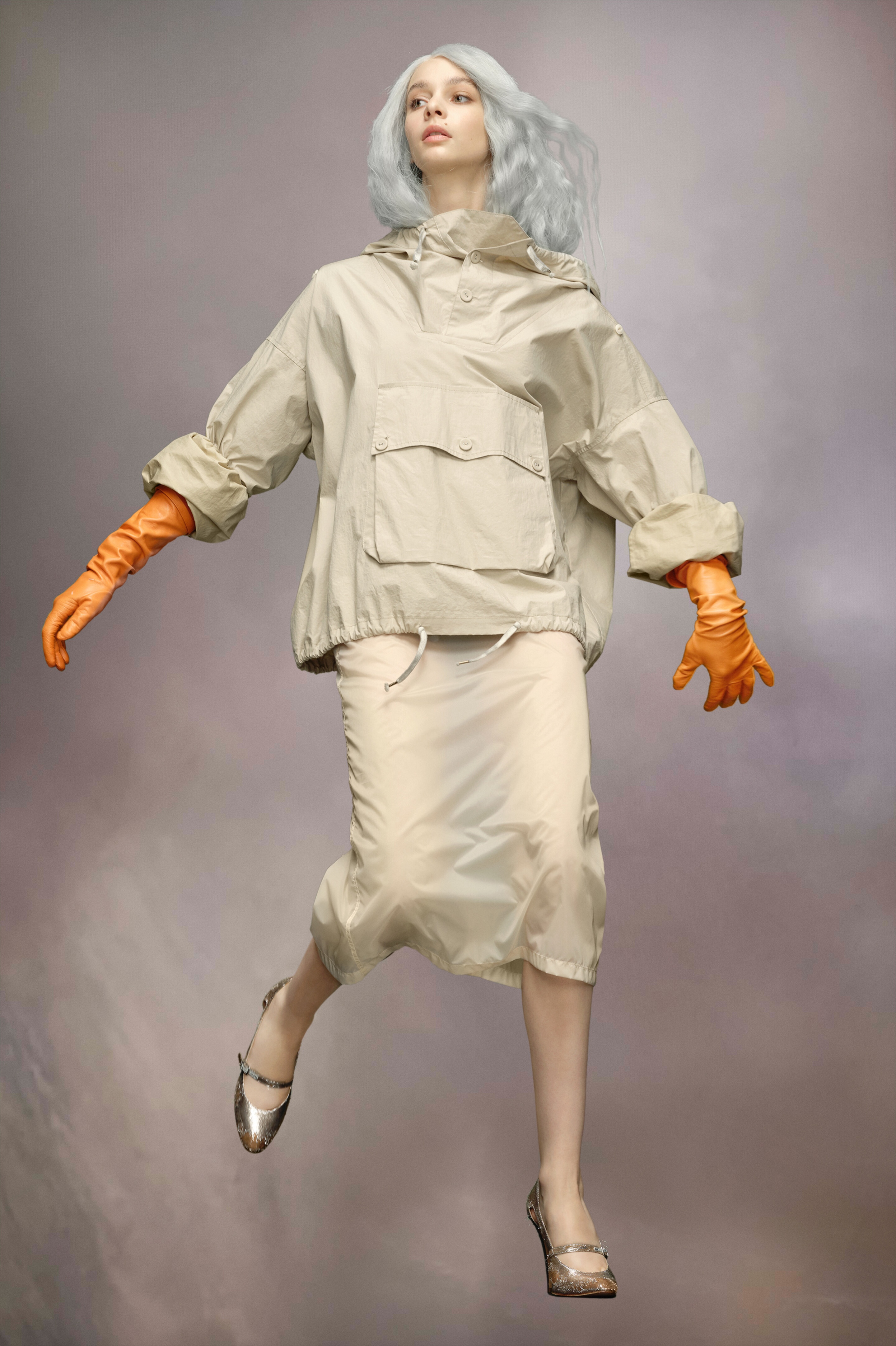 Coated cotton hooded jacket - 2