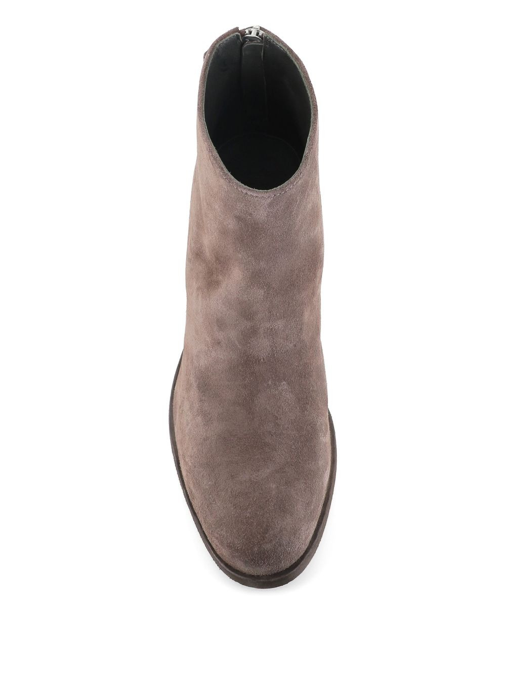 zip-detail block-heel ankle boots - 3
