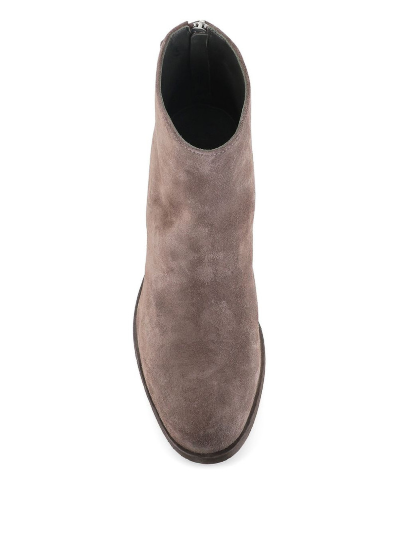 zip-detail block-heel ankle boots 3