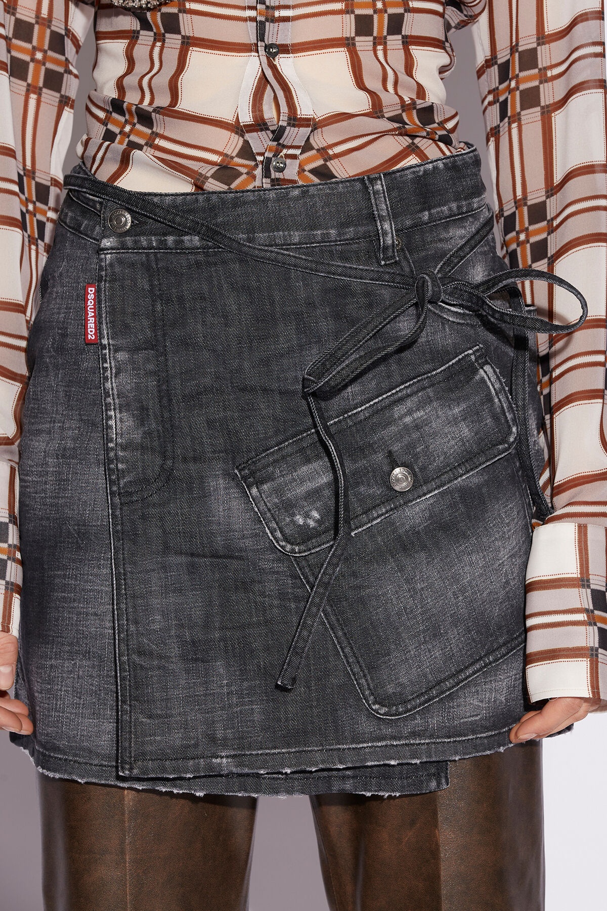 BIG POCKET MINI SKIRT - 4