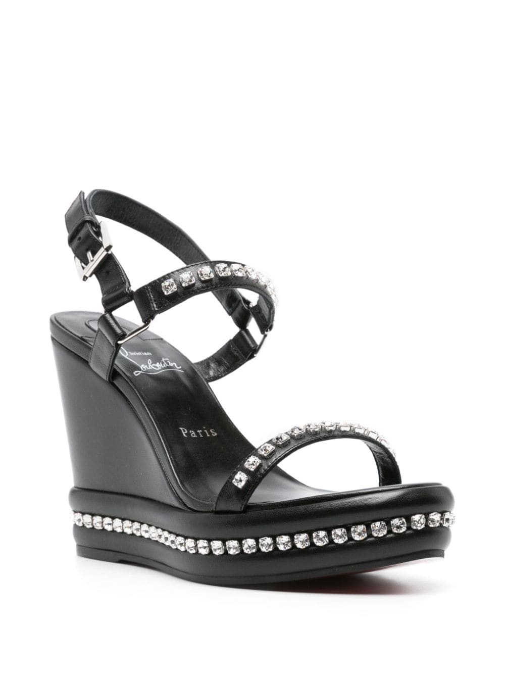 Pyrastrass 110mm wedge sandals - 2