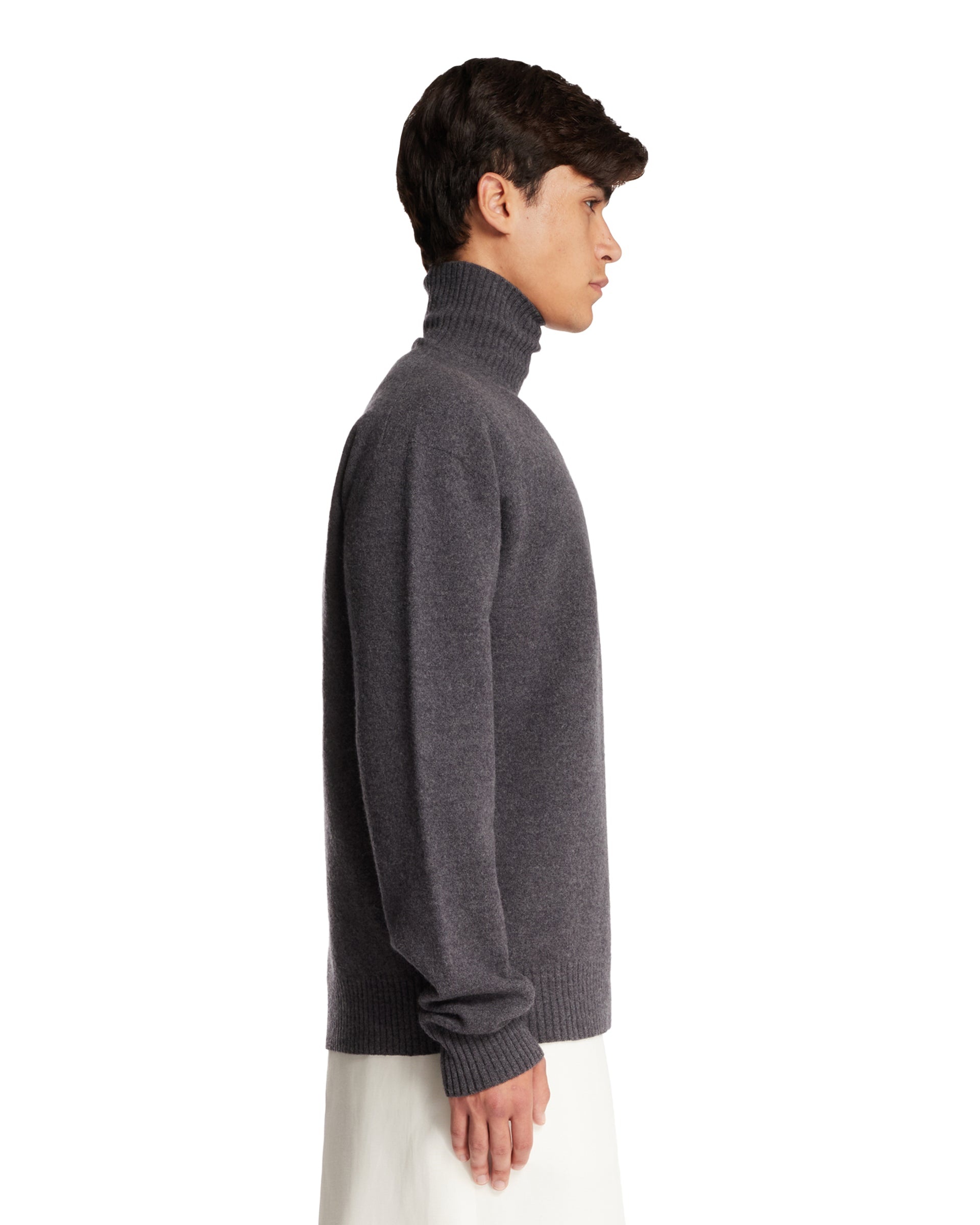 Gray Turtleneck Sweater - 5