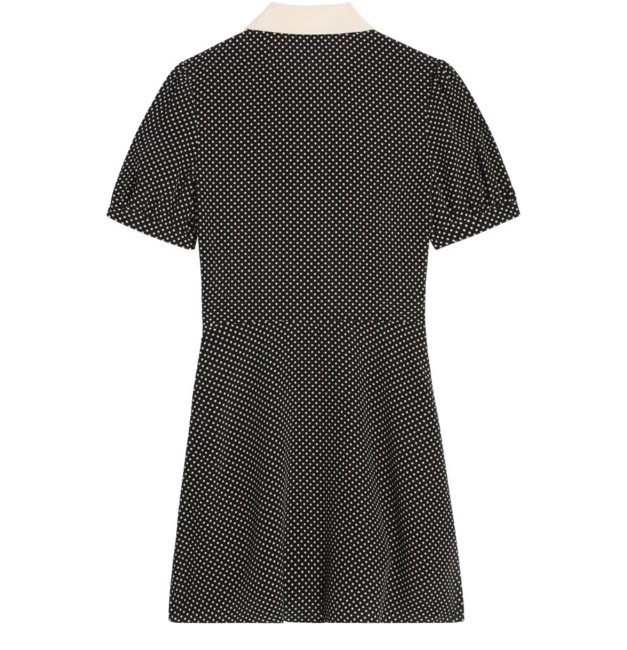 ワンピース CELINE | BABYDOLL MINI DRESS IN CREPE DE CHINE CELINE Mini babydoll dress in crepe de chine | 24s | REVERSIBLE