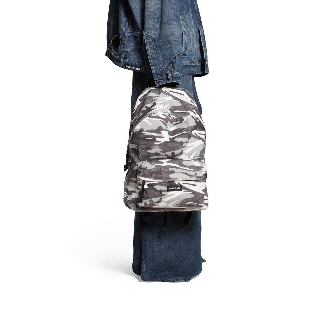 Men's Explorer Backpack Camo Print in Grey - 3