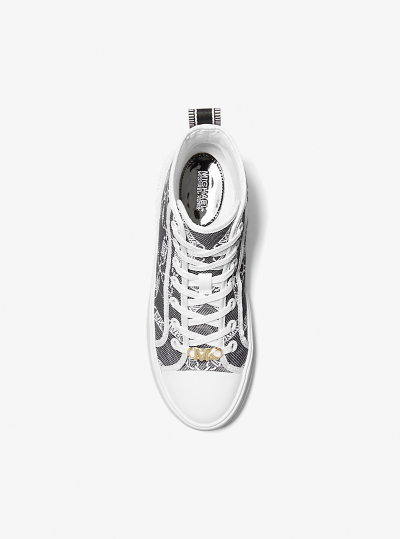 Evy Empire Logo Jacquard High-Top Sneaker 3