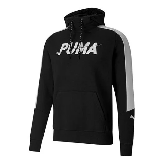 PUMA Modern Logo Printing Contrasting Colors Sports Black 585191-01 - 1