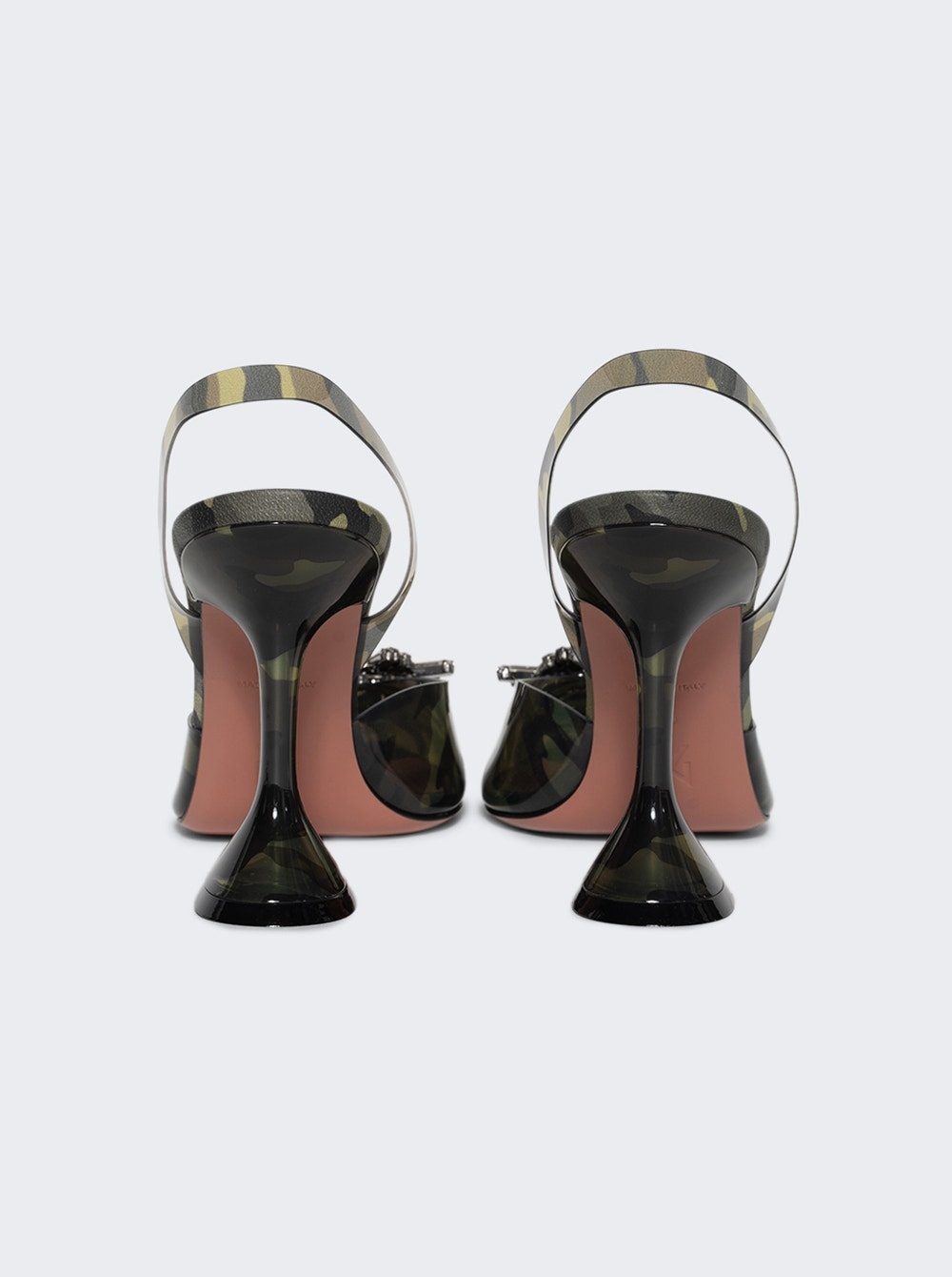 Begum Glass Slingback Pumps 95mm Camouflage - 2