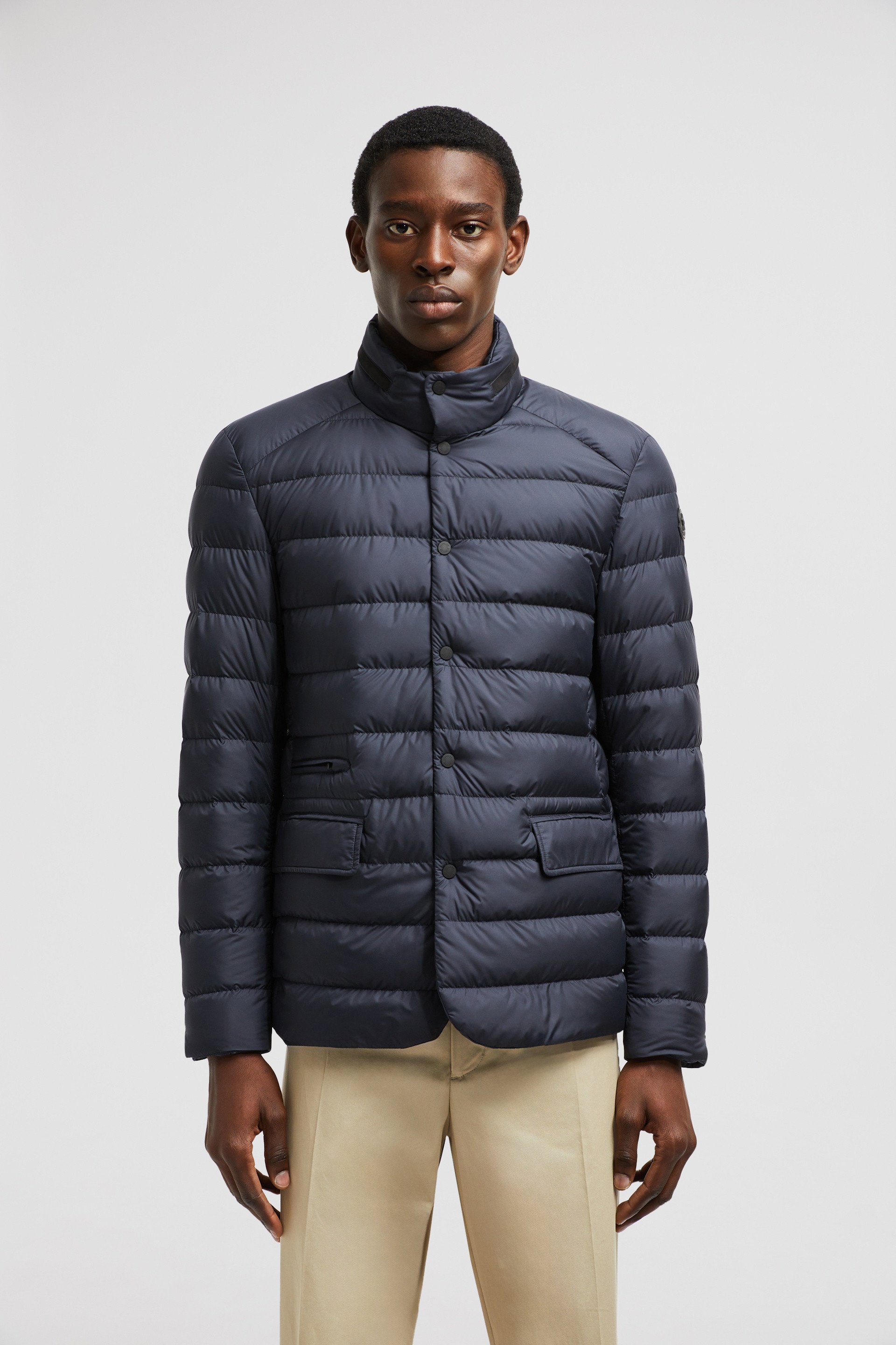 Carrelet Leather-Trimmed Down Blazer - 3