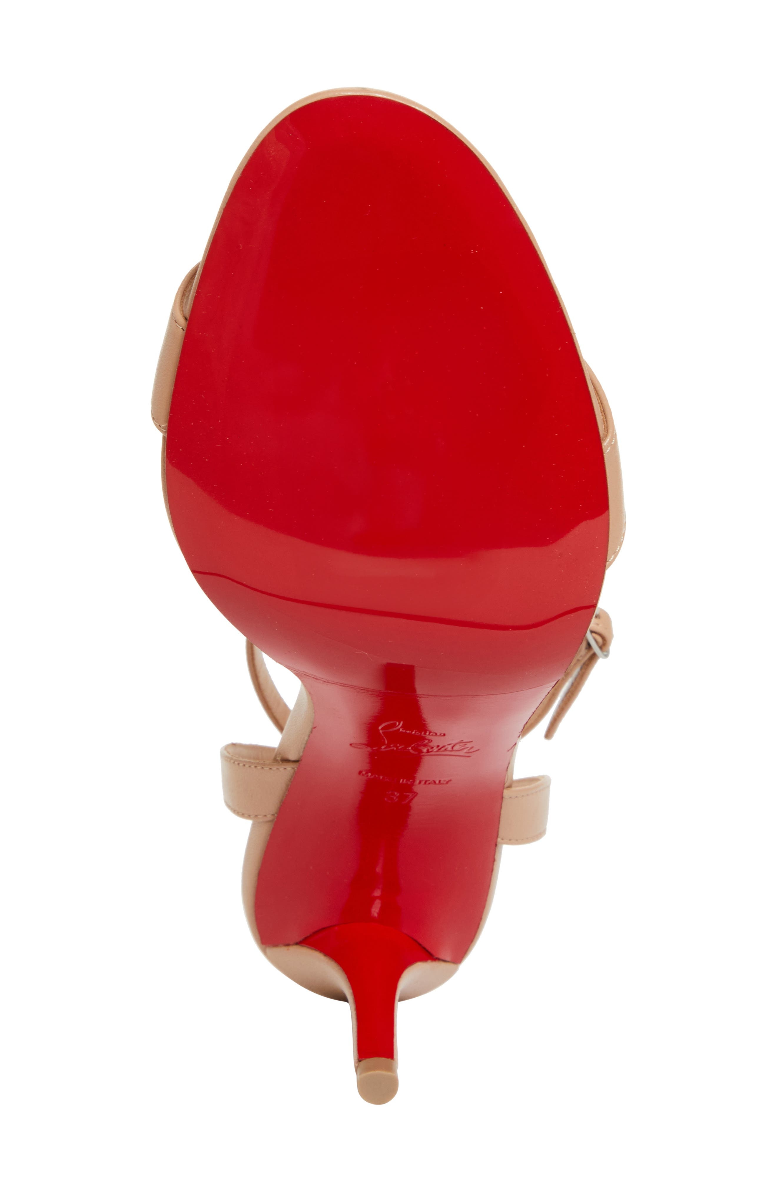 Christian Louboutin Miss Z Ankle Strap Sandal in Blush/Lin Blush at Nordstrom - 6