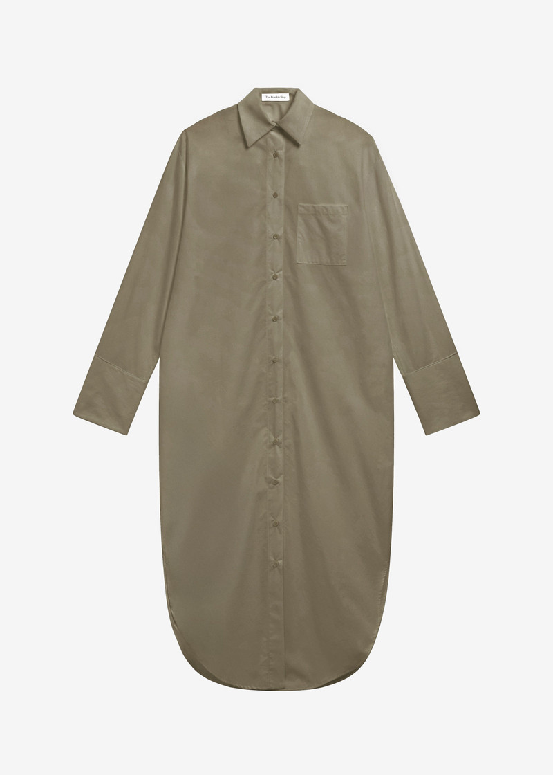 Helena Shirt Dress - Khaki 1