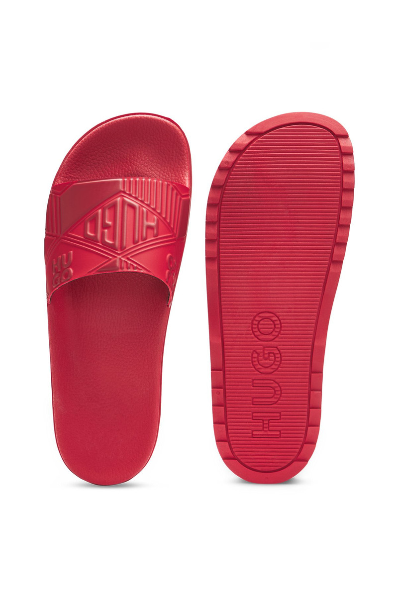 ITALIAN-MADE SLIDES WITH MIXED LOGOS 4