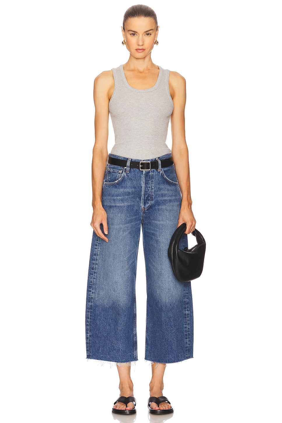 Ayla Undone Hem Crop - 5