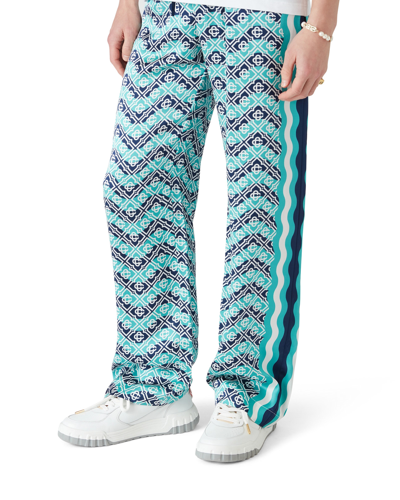 Monogram Wave Silk Trousers | Casablanca Paris - 4