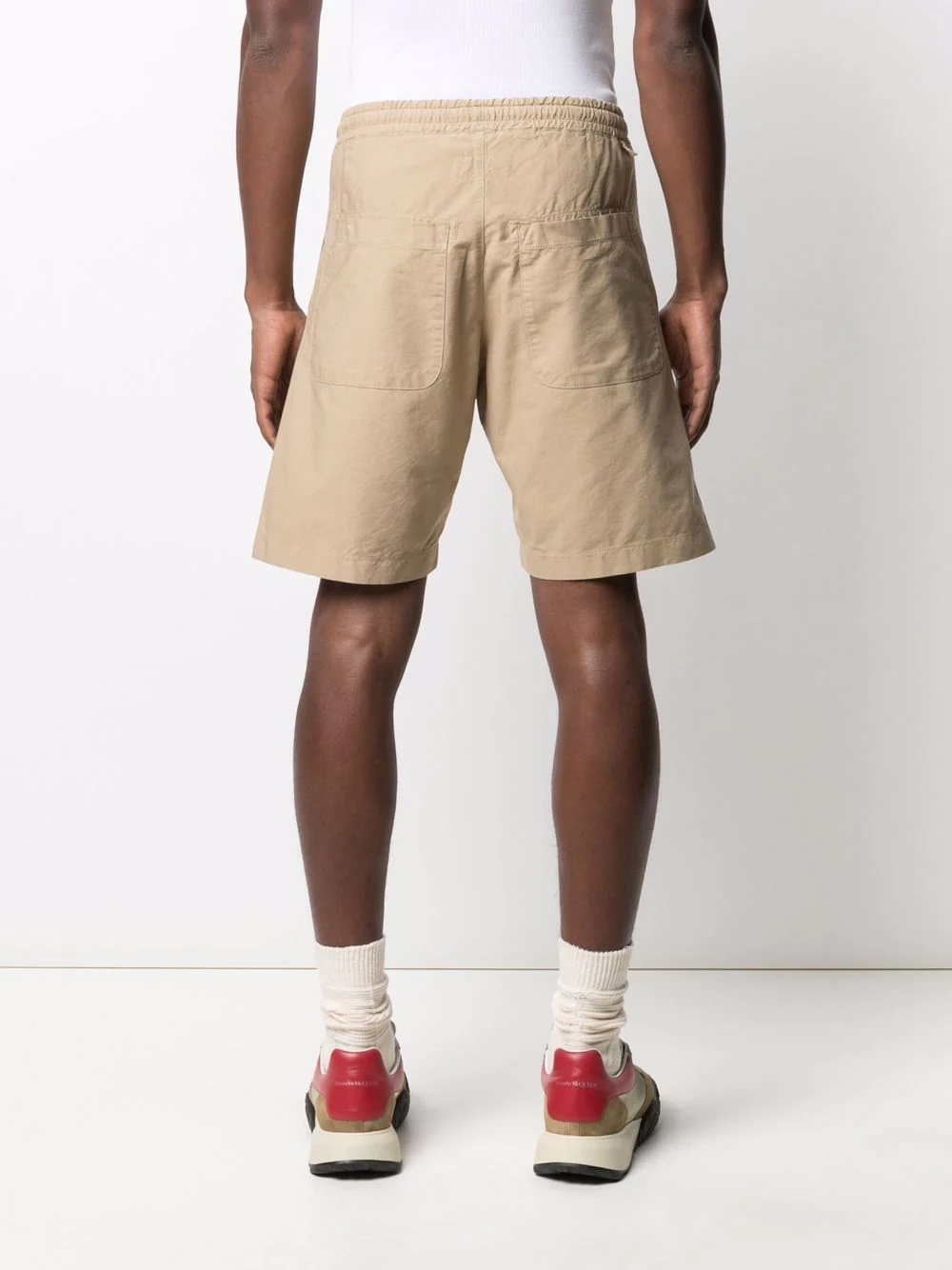 flared cotton shorts - 4