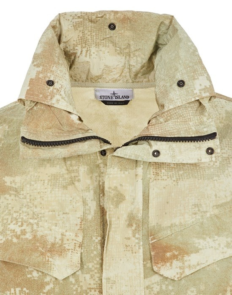 438E1 DISSOLVING GRID CAMO ON ECONYL® REGENERATED NYLON ECRU 3