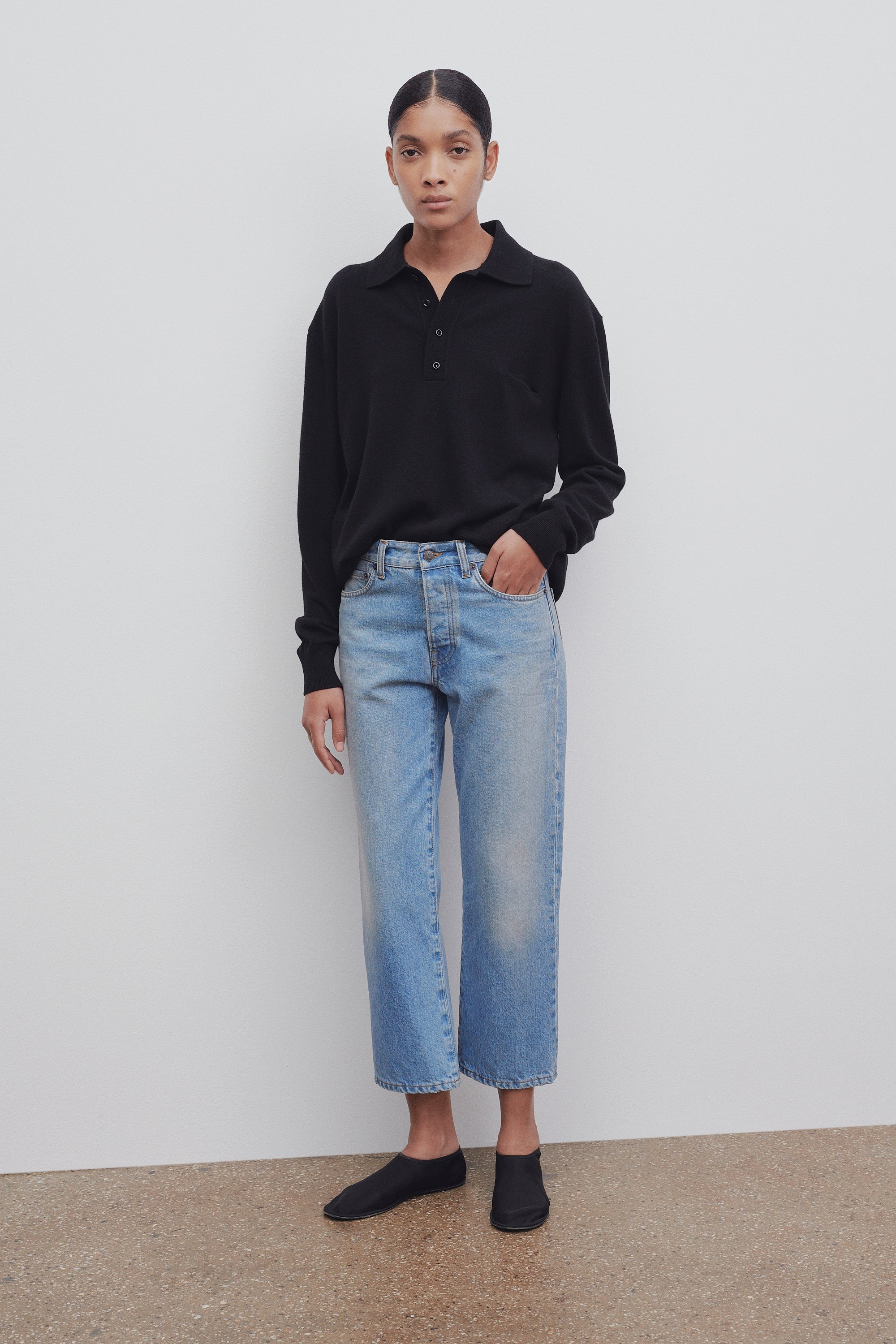 The Row Lesley Jeans in Cotton | REVERSIBLE