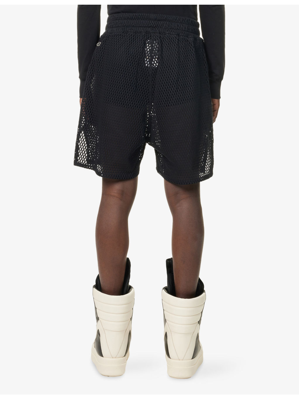 Rick Owens X Champion Relaxed-Fit Mesh Cotton Shorts - 4