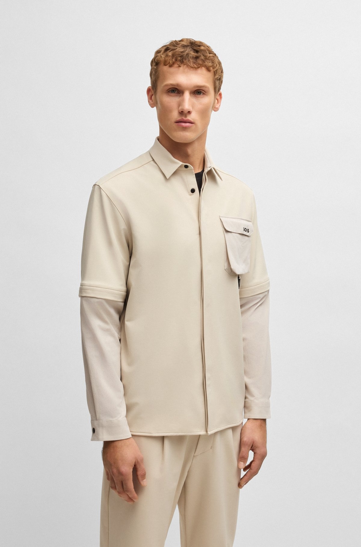 RELAXED-FIT SHIRT WITH ZIP-OFF SLEEVES - 2