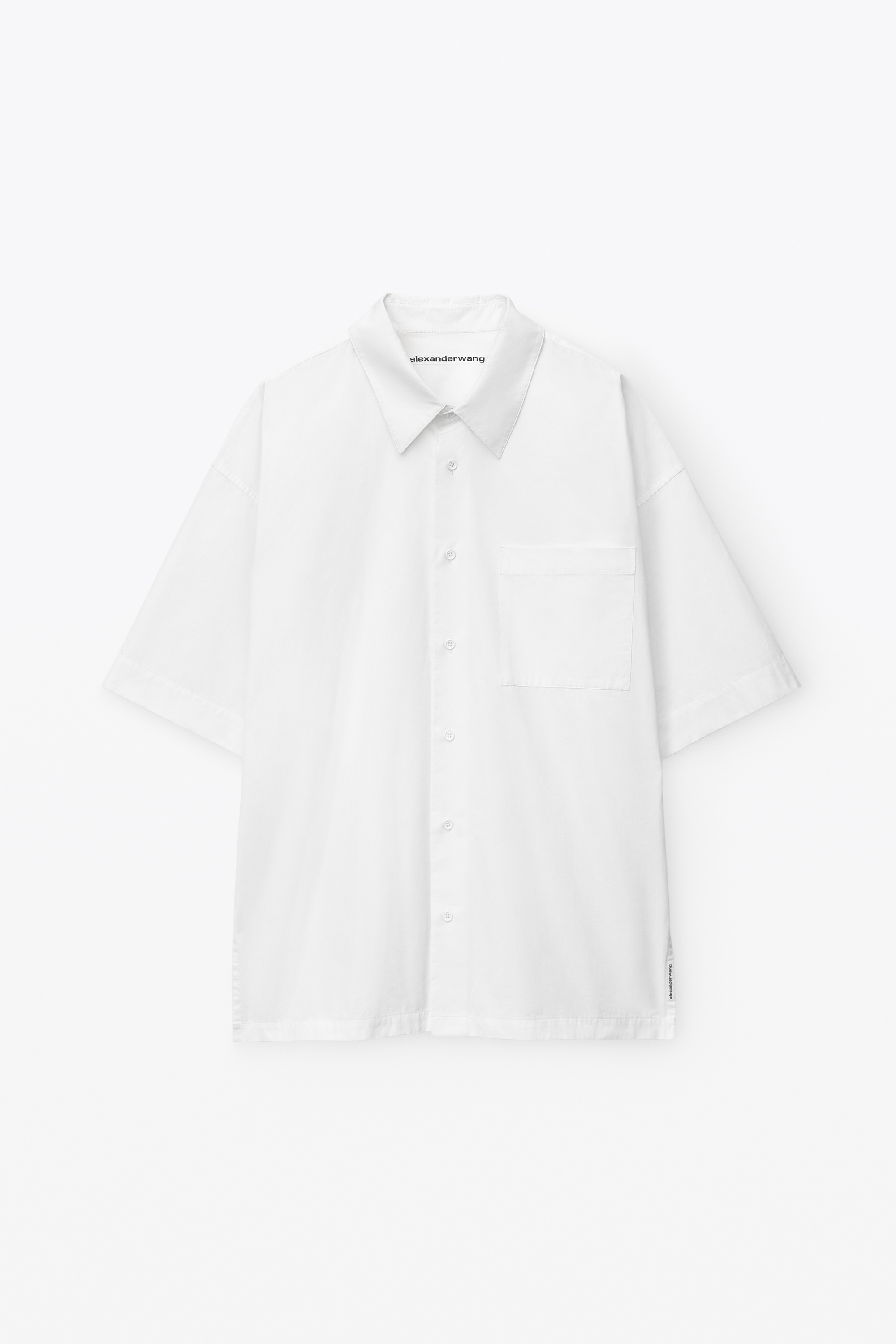 short sleeve shirt in technical cotton - 1