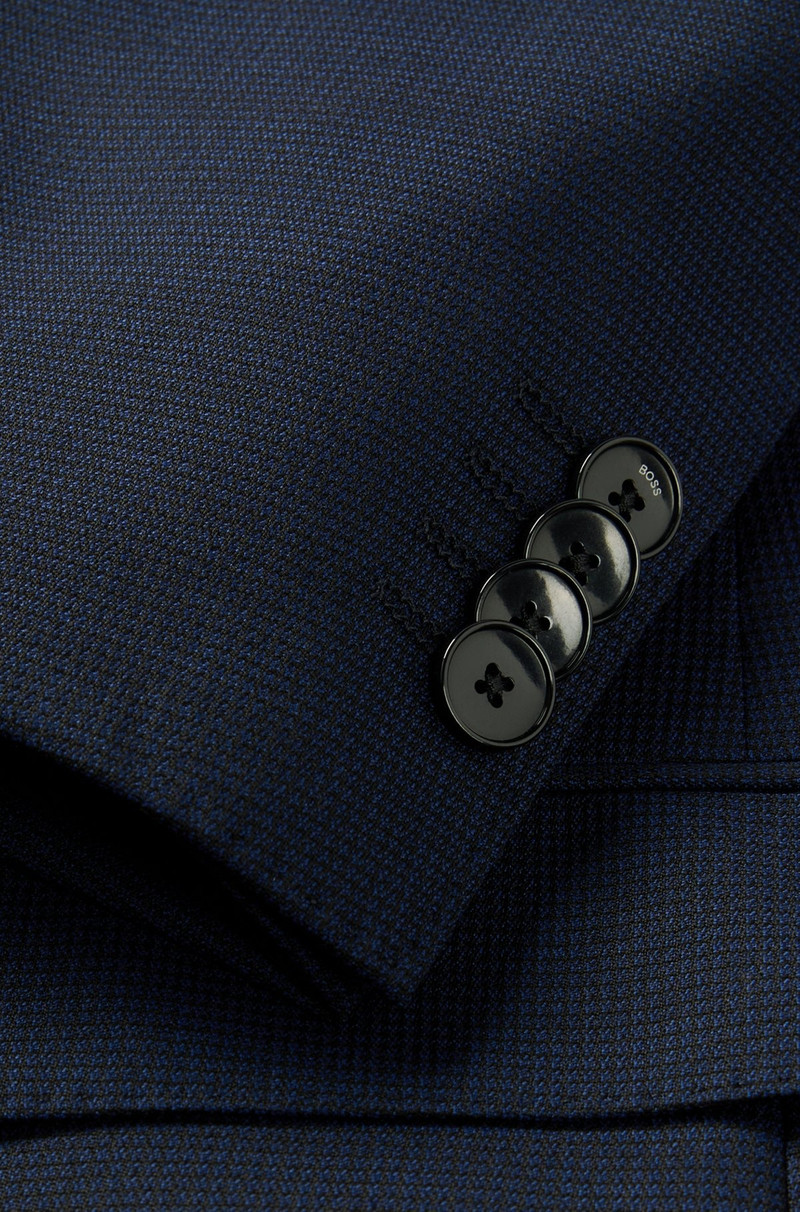 SLIM-FIT SUIT IN PATTERNED STRETCH WOOL 10