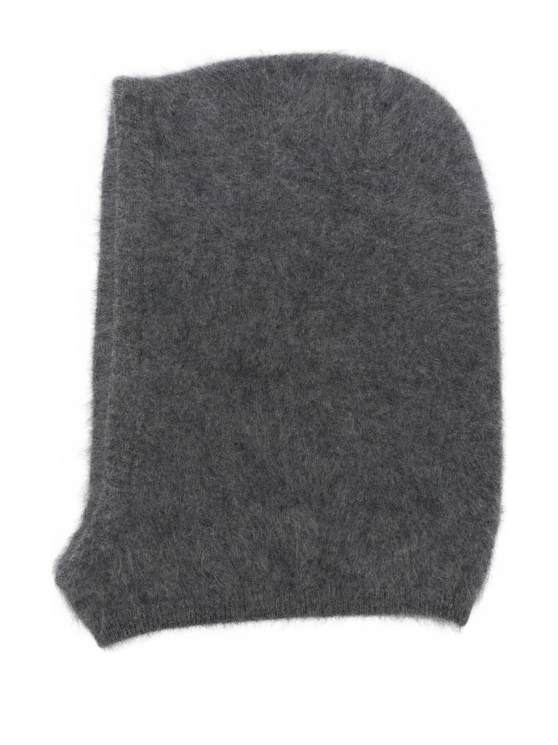 brushed-effect cashmere balaclava 1