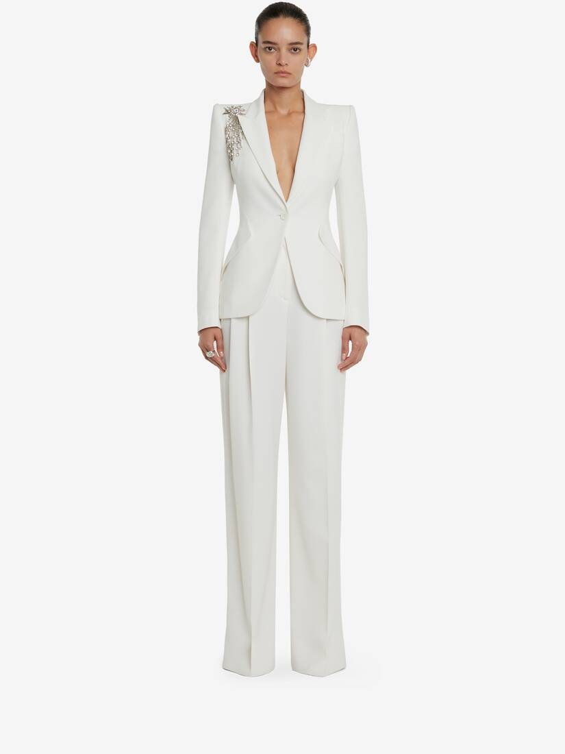 Women's Astral Jewel Peak Shoulder Jacket in Light Ivory - 2