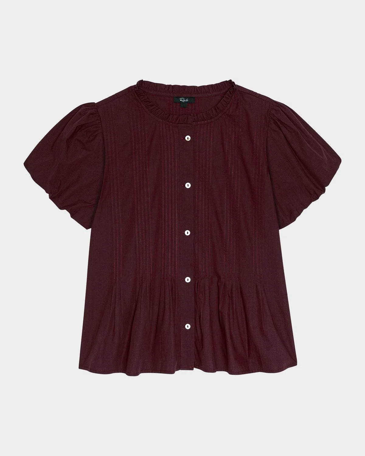 Pepper Cotton Poplin Puff-Sleeve Shirt - 1