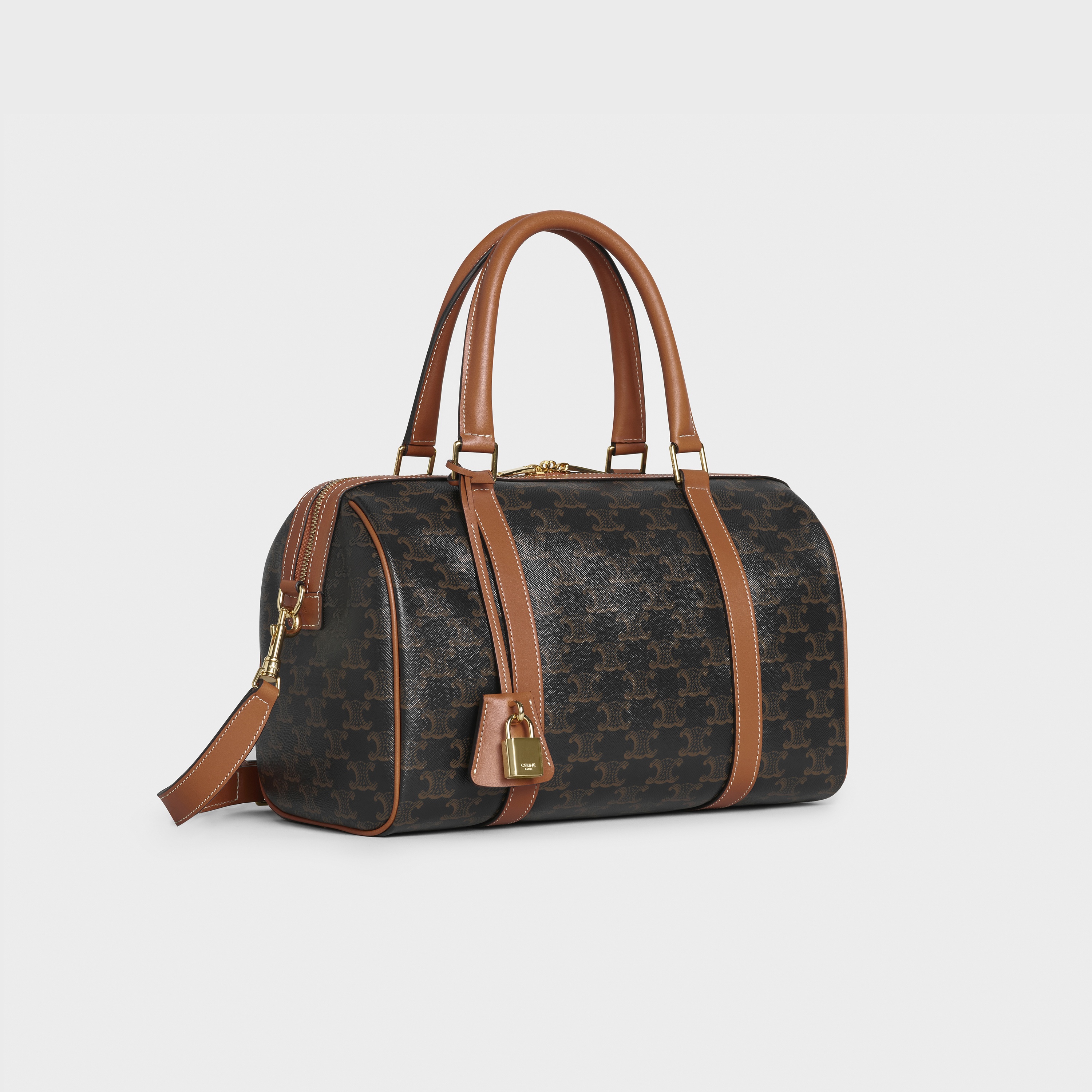 Boston bag in Triomphe Canvas and calfskin - 2