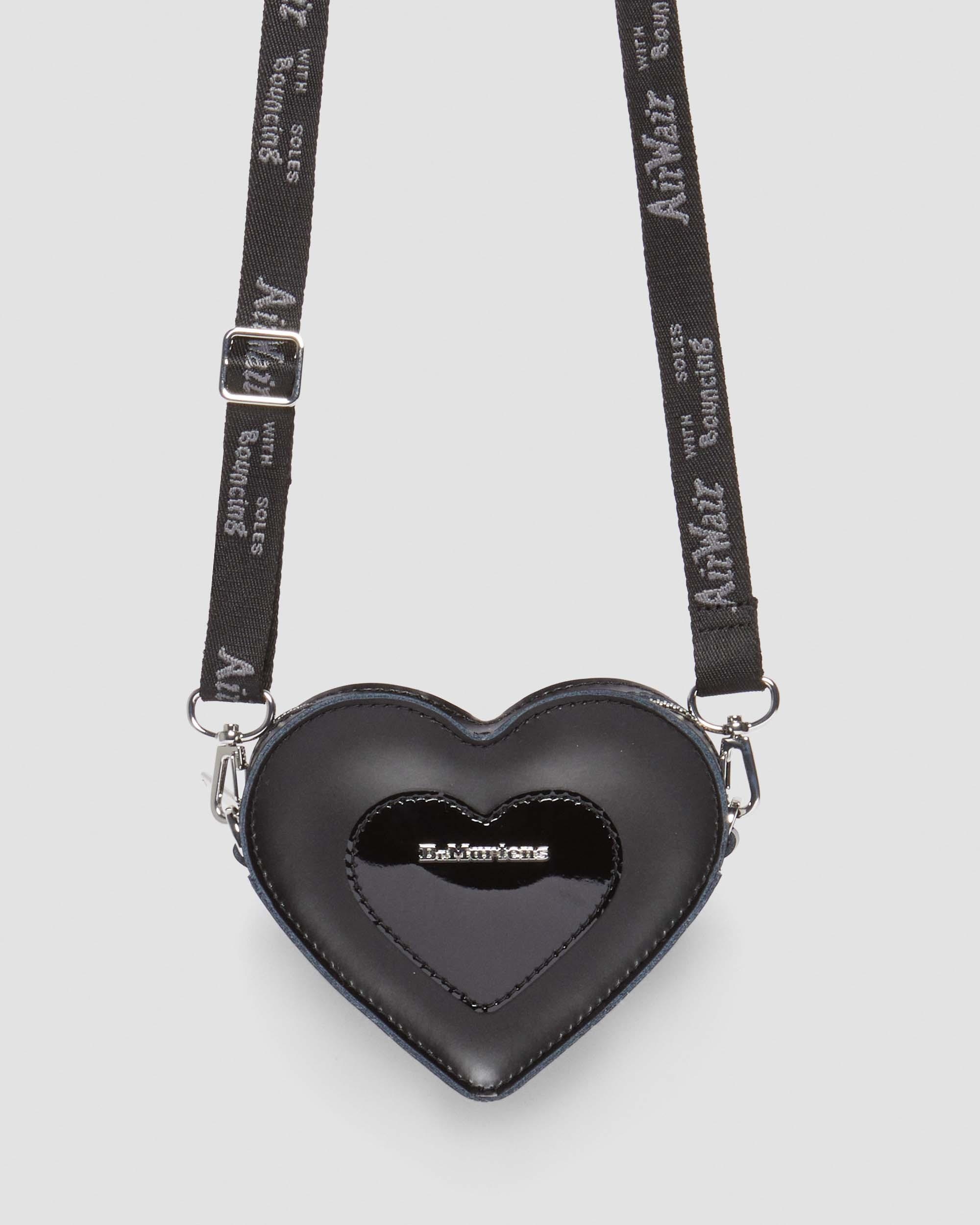Mini Heart Shaped Kiev & Patent Leather Bag - 5