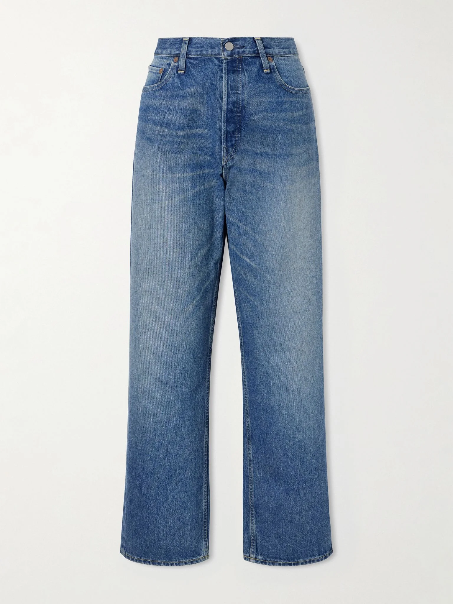 High-rise wide-leg jeans Blue - 1