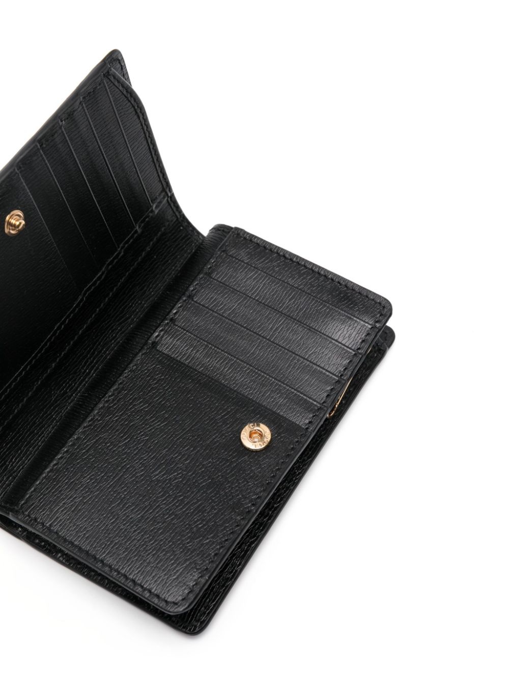 logo-lettering leather wallet - 3