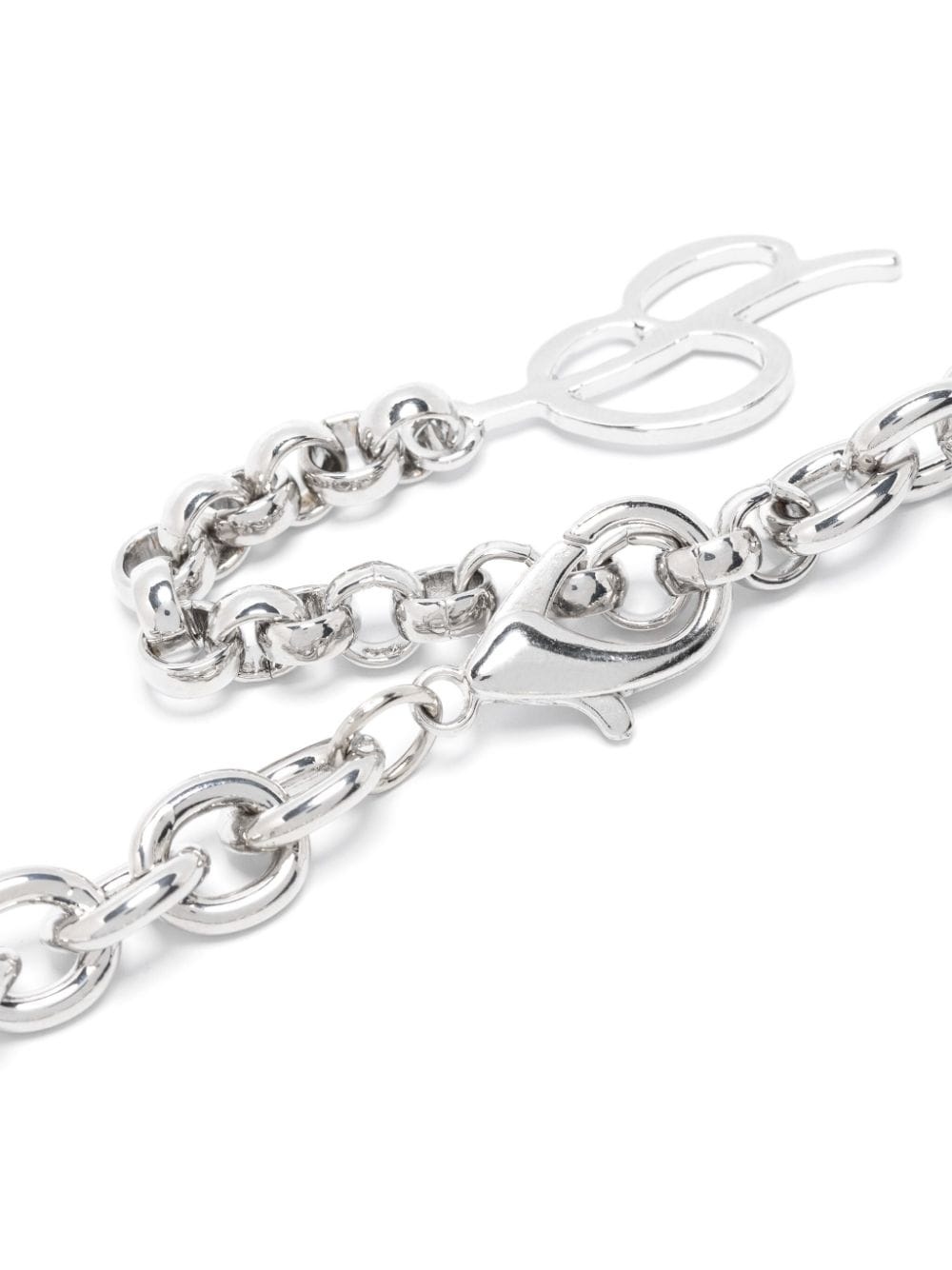 padlock-detail polished-finish necklace - 3