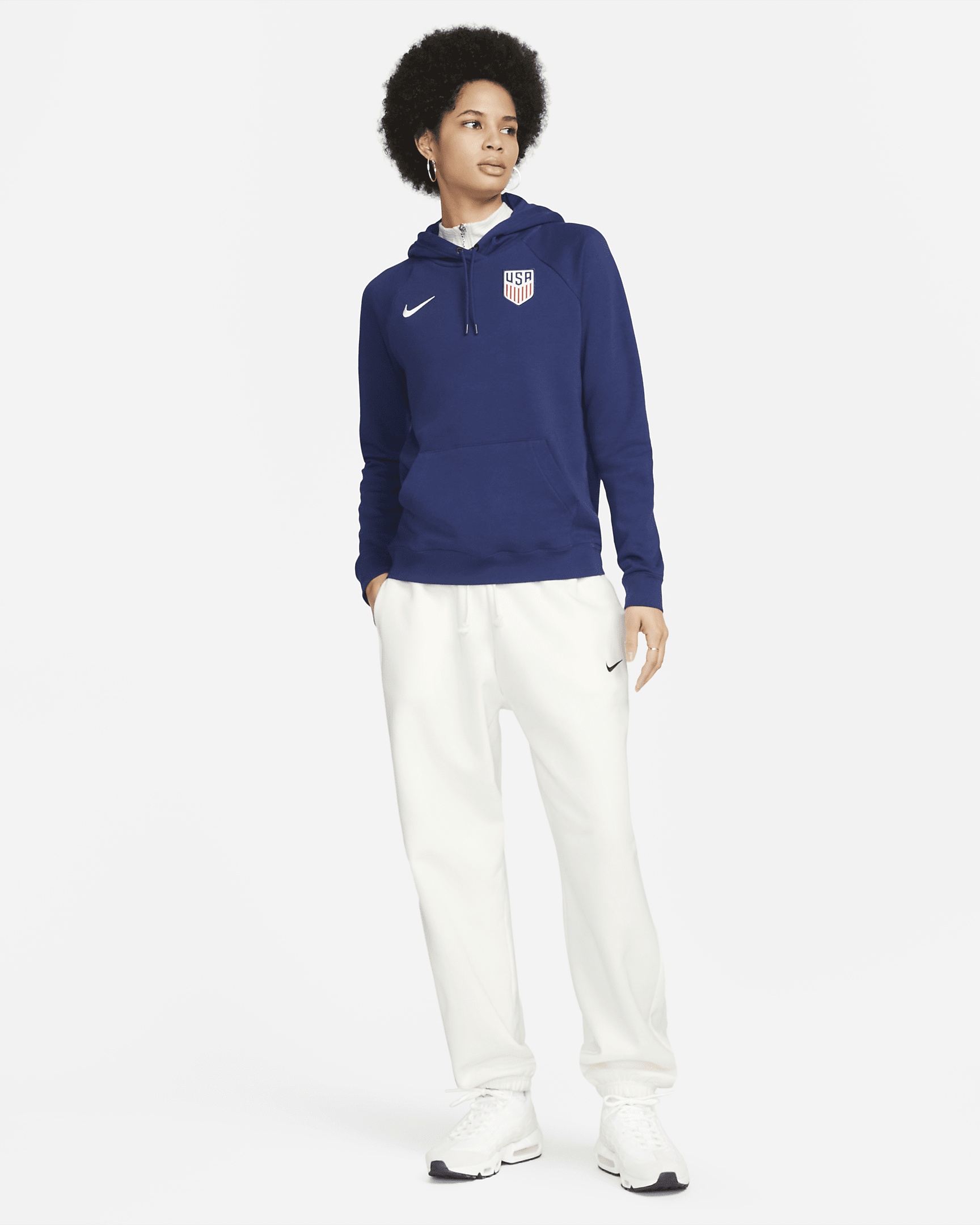 Nike Women's U.S. Pullover Fleece Soccer Hoodie - 8