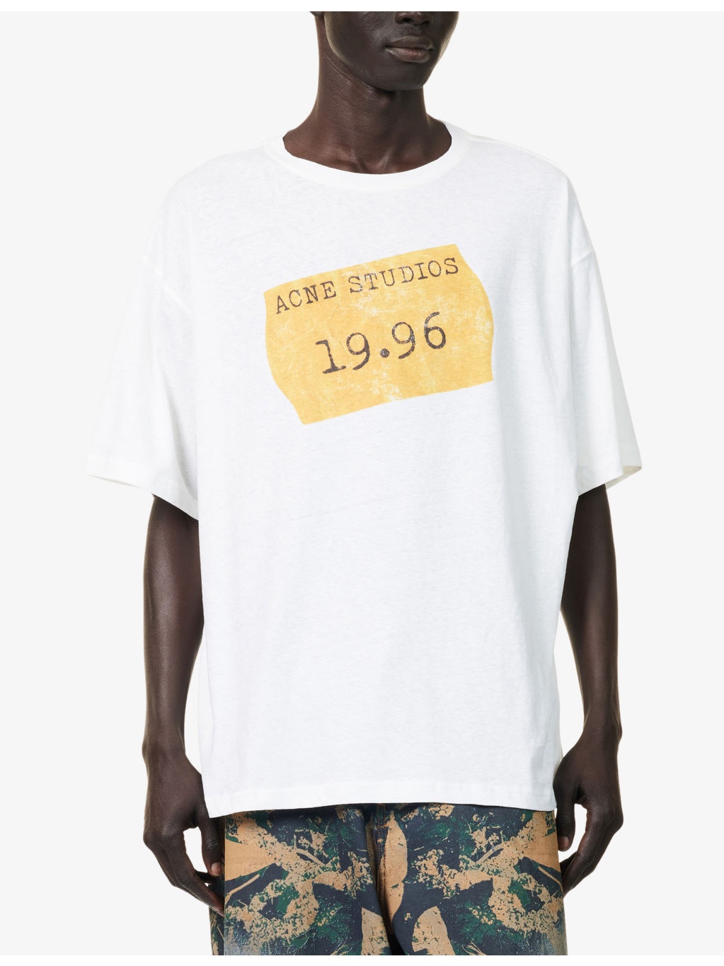 Brand-Print Short-Sleeves Cotton-Blend T-Shirt - 3
