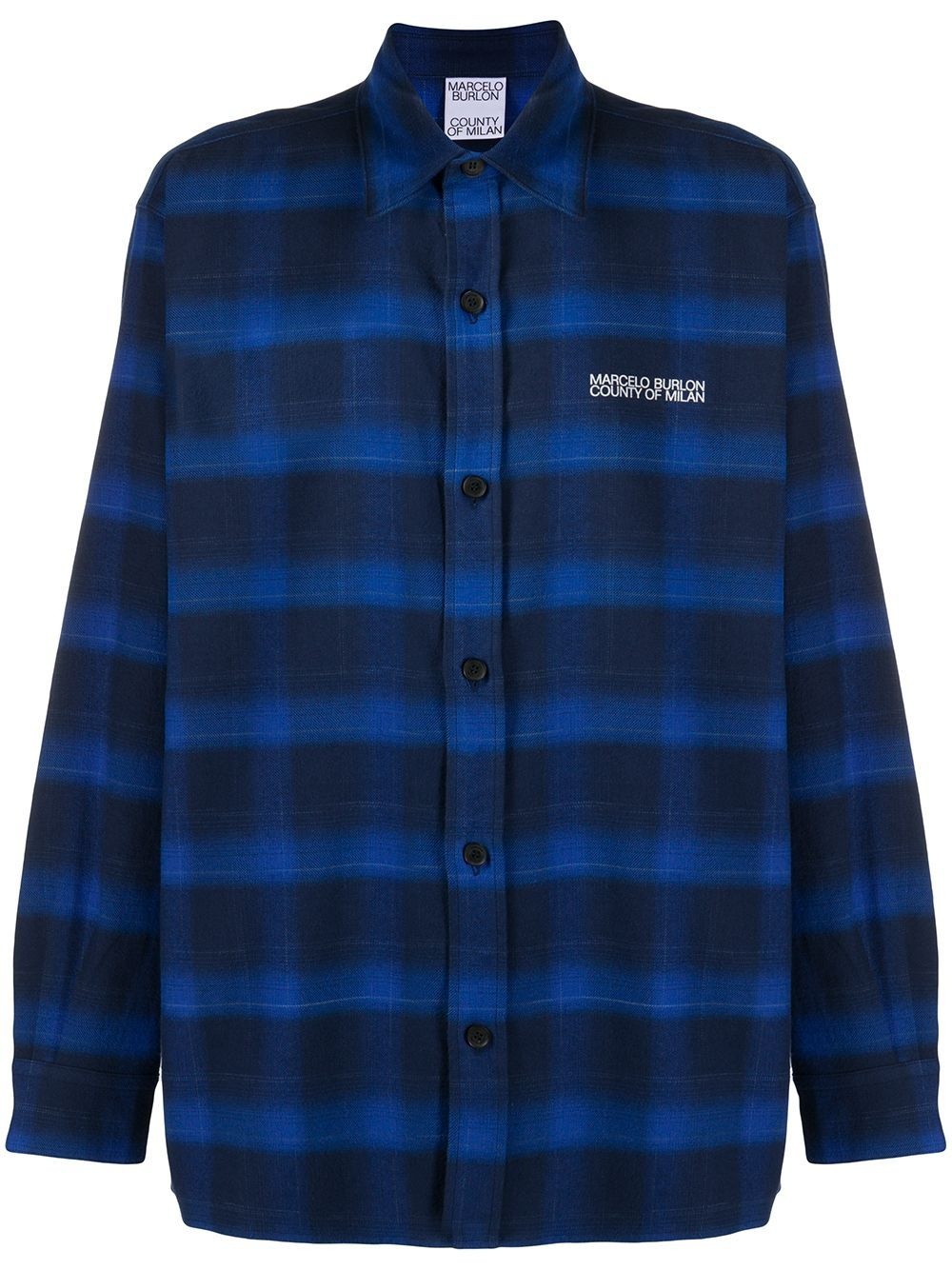 Tiger check-pattern shirt - 1