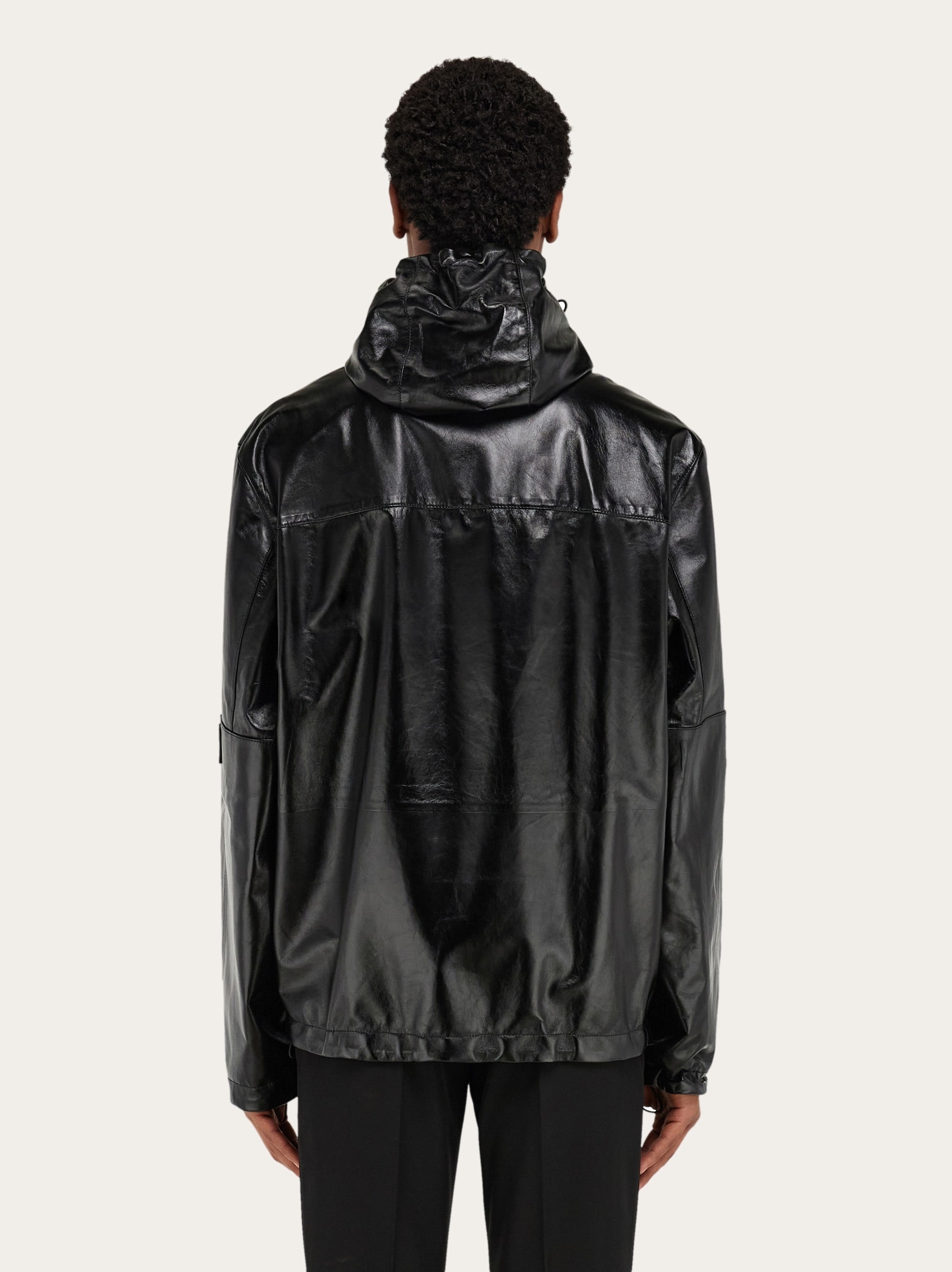 Cropped nappa parker - 3