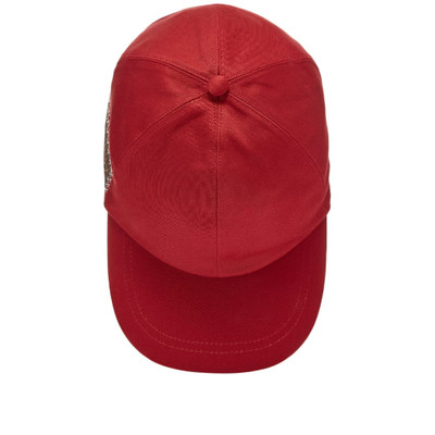 GUCCI Gucci Leather Logo Baseball Cap outlook