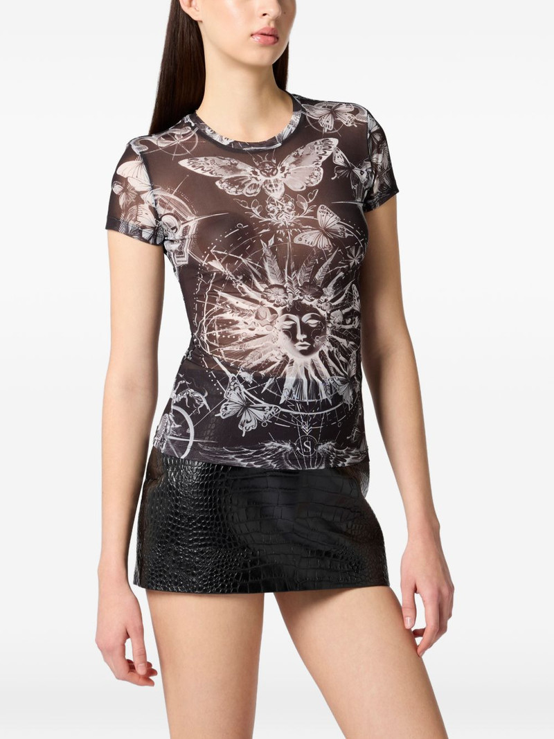 tulle butterfly-print T-shirt 3
