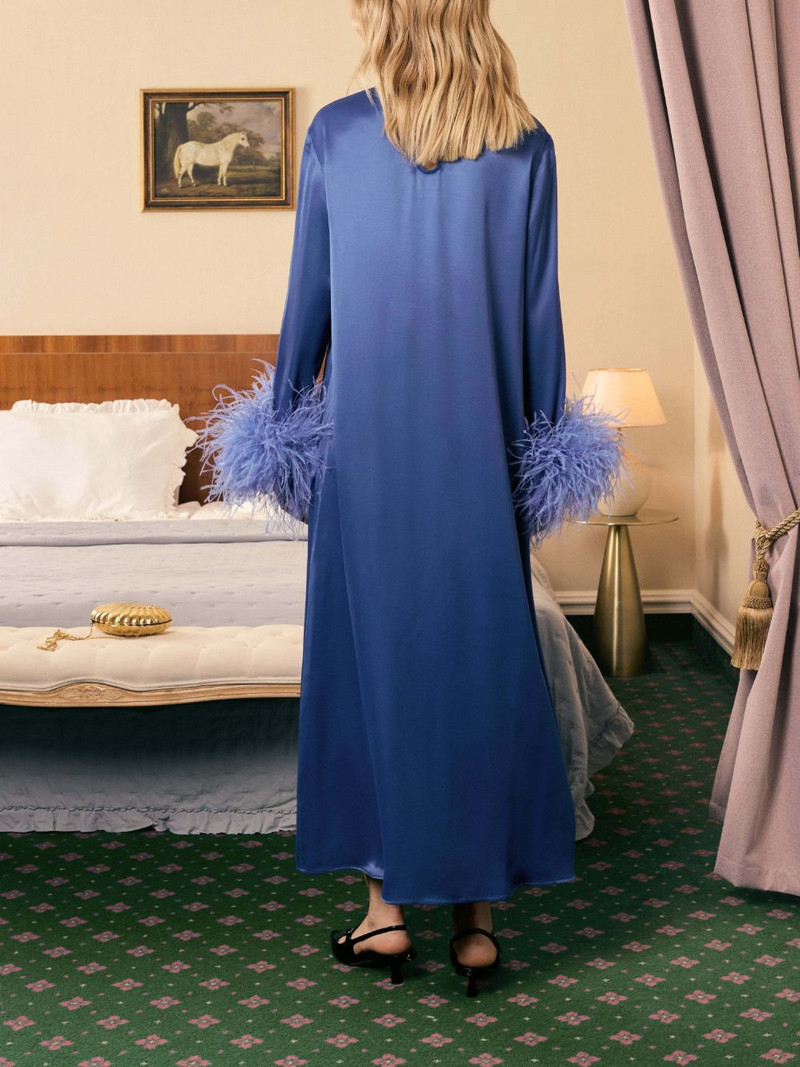 SLEEPER Suzi detachable-feathers maxi dress outlook
