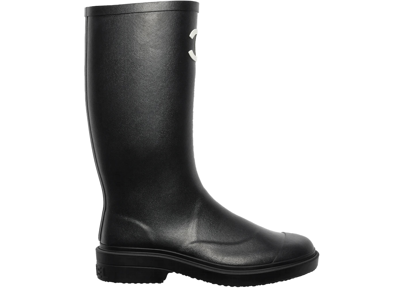 Chanel Rubber Rain Boots Black - 1